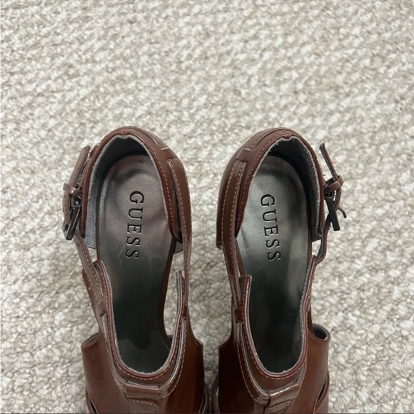 Guess Brown Size 8 Peeptoe Stilettos 2/$30 - Last chance - will be donated - Picture 3 of 5